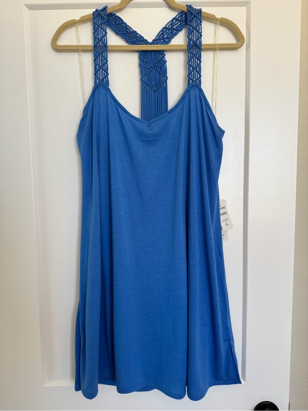 Lagaci Blue Swim Cover Up dress